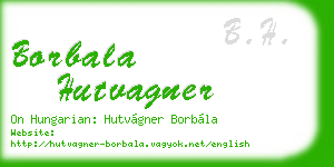 borbala hutvagner business card